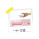 MOJA KNJIŽARA TASTATURA I MIŠ BEŽIČNI SET OP24376 ljubičasta roze - 5987-1-1