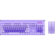 MOJA KNJIŽARA TASTATURA I MIŠ BEŽIČNI SET OP24376 ljubičasta roze - 5987-1-1