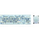 Moja Knjižara TASTATURA I MIŠ BEŽIČNI SET OP24505 ljubičasta plava crna zelena bež roze - 5988-1-1