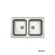 Laweo Inox ugradna sudopera AS115 79×50cm ø90 - AS-115