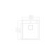 Laweo Inox ugradna sudopera AS217 46×51cm sifon 9x9cm - AS-217