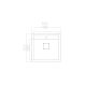 Laweo Inox ugradna sudopera AS218 50×50cm sifon 9x9cm - AS-218