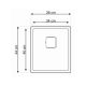 Laweo Inox podgradna sudopera AS353 38x44cm sifon 9x9cm - AS-353