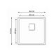 Laweo Inox podgradna sudopera AS354 44×44cm sifon 9x9cm - AS-354