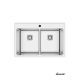 Laweo Inox ugradna sudopera AS390 75×50,5cm sifon 9x9cm - 11804