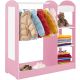 KINDER HOME Dečiji stalak za odeću sa ogledalom, roze - AT-DC-2108-P