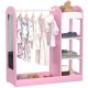 KINDER HOME Dečiji stalak za odeću sa ogledalom, roze - AT-DC-2108-P