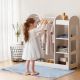 KINDER HOME Dečiji stalak za odeću sa ogledalom, bela - AT-DC-2108-V