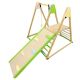 Dečiji drveni set KINDER HOME 4 u 1 – ljuljaška, tobogan, ram za penjanje i rampa za penjanje - AT-KF-2403