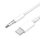 Audio kabl AUX 3.5mm na Type C beli HQ - 95400