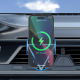 Auto držač za telefon magnetni za ventilaciju LDNIO sa bezicnim punjenjem 15W MA30 crni X10 - 615956