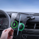 Auto držač za telefon magnetni sa bezicnim punjenjem za tablu 15W crni - 614472