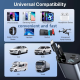 Auto punjač C1 4u1 PD 3A, USB 2.4A 120W (total) sa Type C/lightning kablom tamno sivi - 216087-1