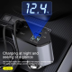 Auto punjač C1 4u1 PD 3A, USB 2.4A 120W (total) sa Type C/lightning kablom tamno sivi - 216087-1