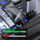 Auto punjač C1 4u1 PD 3A, USB 2.4A 120W (total) sa Type C/lightning kablom tamno sivi - 216087-1