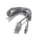 Auto punjač LDNIO C304Q 1.5A/ 2A/ 3A (18W) FAST CHARGING + Micro USB kabel sivo crveni - 017396