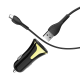 Auto punjac HOCO Z31 QC3.0 2xUSB sa micro USB kablom crni - 81719