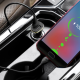 Auto punjac HOCO Z31 QC3.0 2xUSB sa micro USB kablom crni - 81719