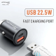 Auto punjac KONFULON C80Q, 3.6A, QC3.0 22.5W, PD 30W sivi - 207143