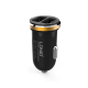 Auto punjač LDNIO DL-C22 dual USB 2.1A + iPhone Lightning kabel crni. - 013829