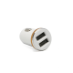 Auto punjač LDNIO DL-C22 dual USB 2.1A + Type-C kabel beli - 040184
