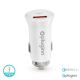 Auto punjac Pluginn PI-21S, PD 20W, QC 3.0 18W, sa lightning kablom beli - 208946