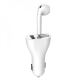 Auto punjač sa Bluetooth slusalicom beli - 038189-1