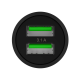 Auto punjač Teracell Evolution DLS-TC06 2xUSB+3.1A iPhone Lightning crni - 040660-1