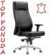 MB Stolice - Radna fotelja B 990 Prirodna koža crna - B990
