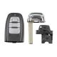 888 CAR ACCESSORIES Kućište oklop ključa audi 3 tastera - B01-AP000
