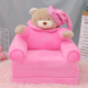 Baby Line Foteljica za decu SLEEPING BEAR PINK B029 - 8606031941019
