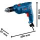 BOSCH Vibraciona bušilica GSB 600, 600W - 06011A0320