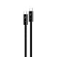 Data kabl Coteci Thunderbolt OF-066 120Gbps 240W 4k PD Type C na Type C crni 0.3m - EP2978113