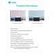 Tastatura Coteci Punk 84013 Wireless touchpad transparent plava - EP3055714
