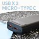 Power bank prenosiva baterija Oxpower PD21 20000mAh crna - 216792-1