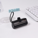 Power bank prenosiva baterija privezak 5000mAh fast lightning crna - 217147