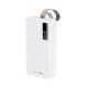 Power bank prenosiva baterija REMAX Noah Series RPP-506 PD QC 20W 22.5W 30000mAh bela - 206583