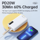 Power bank prenosiva baterija REMAX Noah Series RPP-506 PD QC 20W 22.5W 30000mAh plava - 206584