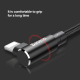 Kabel Baseus MVP Elbow USB iPhone Lightning 2A crni 1m - CALMVP-01