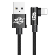 Kabel Baseus MVP Elbow USB iPhone Lightning 2A crni 1m - CALMVP-01