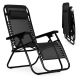 MODERNHOME Baštenska fotelja Zero gravity, crna - ZRL009 BLACK
