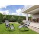 MODERNHOME Baštenska fotelja Zero gravity, siva - ZRL009 GRAY