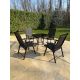 BOLZZ Baštenska garnitura set 4 stolice + sto crna - EP2994493