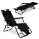 MULTIGARDEN Sklopiva baštenska ležaljka, crna - ZRL010 BLACK