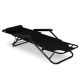 MULTIGARDEN Sklopiva baštenska ležaljka, crna - ZRL010 BLACK