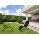 MULTIGARDEN Sklopiva baštenska ležaljka, crna - ZRL010 BLACK