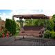 MULTIGARDEN Baštenska ljuljaška/ležaljka 2u1, braon - G2025-B BROWN