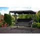 MULTIGARDEN Baštenska ljuljaška/ležaljka 2u1, siva - G2025-B GREY
