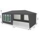 MULTIGARDEN Baštenski šator, 3x6 m, 6 stranica, gray, - EP2255412