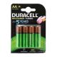 DURACELL Baterija NiMh punjiva 1.2V 2500mAh AA HR6 blister 4/1 - BAT4509